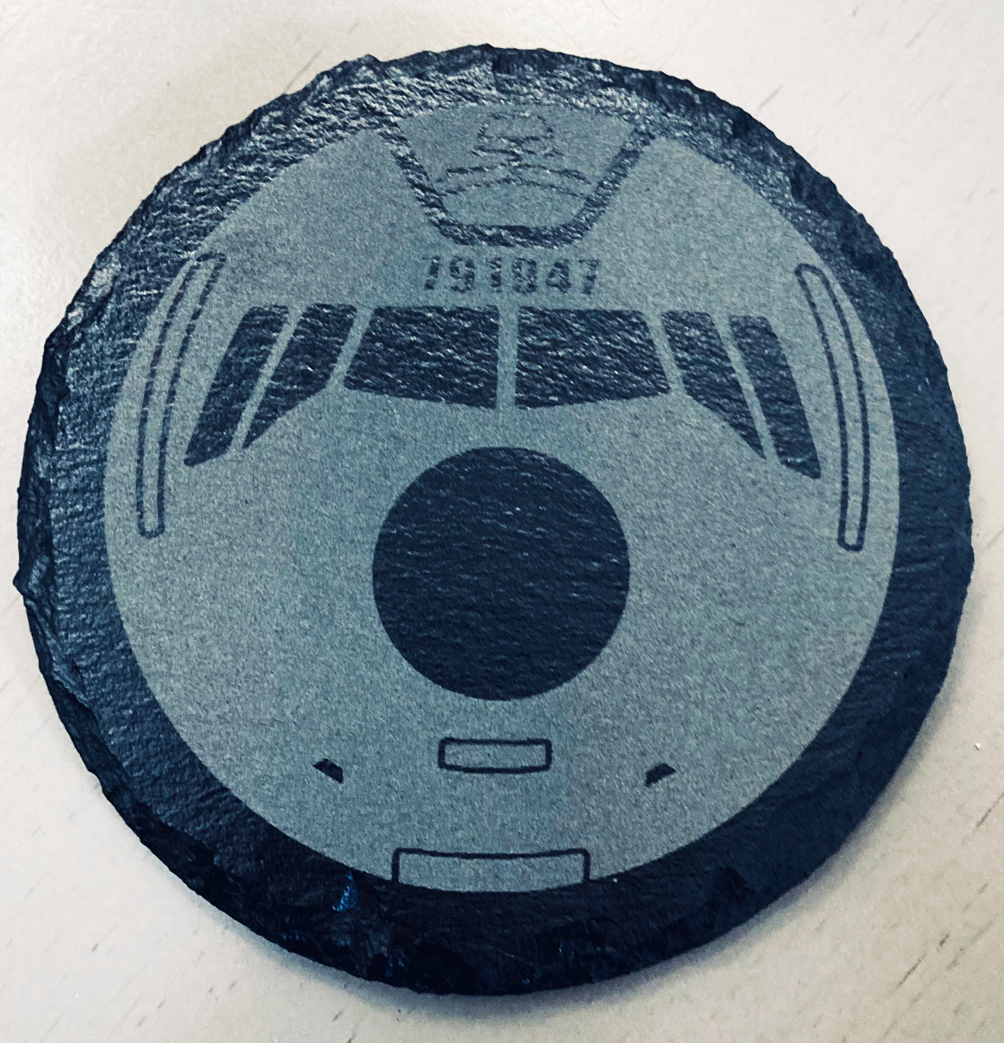 (4ea.) KC-10 Front-Facing Coasters w/ Tail Number. Slate- No Caddy