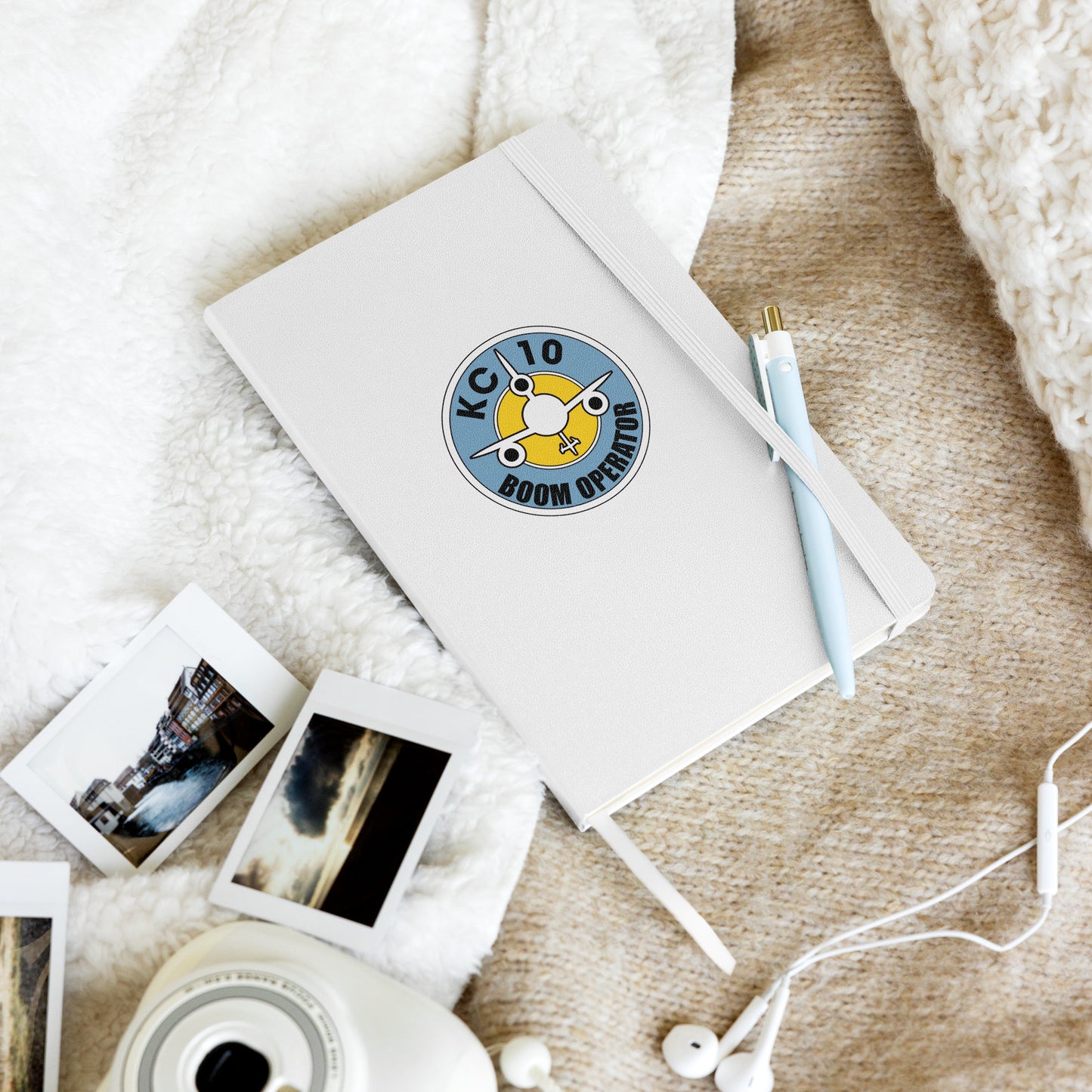 "Boom Operator" KC-10 Classic Logo Hardcover bound notebook