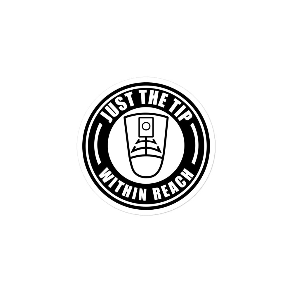Bubble-free stickers "Just the Tip/Within Reach" Sticker UARRSI logo