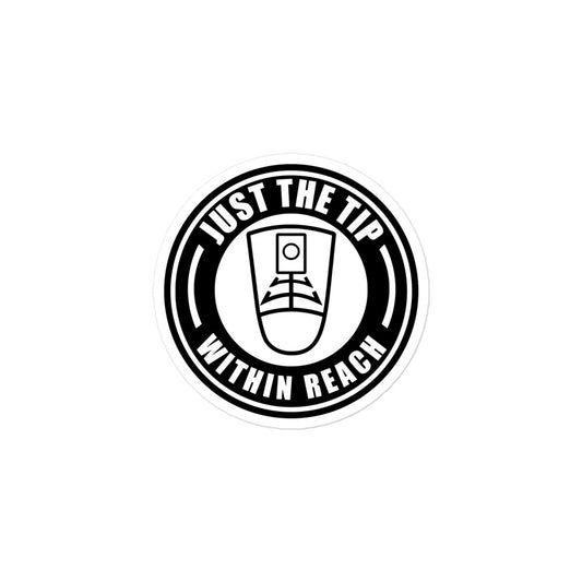 Bubble-free stickers "Just the Tip/Within Reach" Sticker UARRSI logo