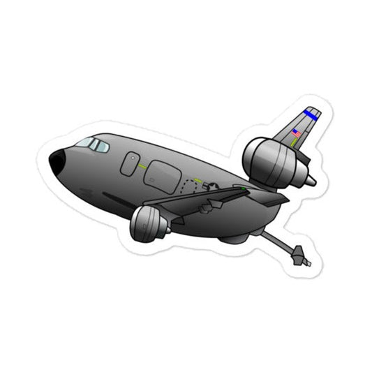 Blue Side "Squat" KC-10 Cartoon-Bubble-free stickers