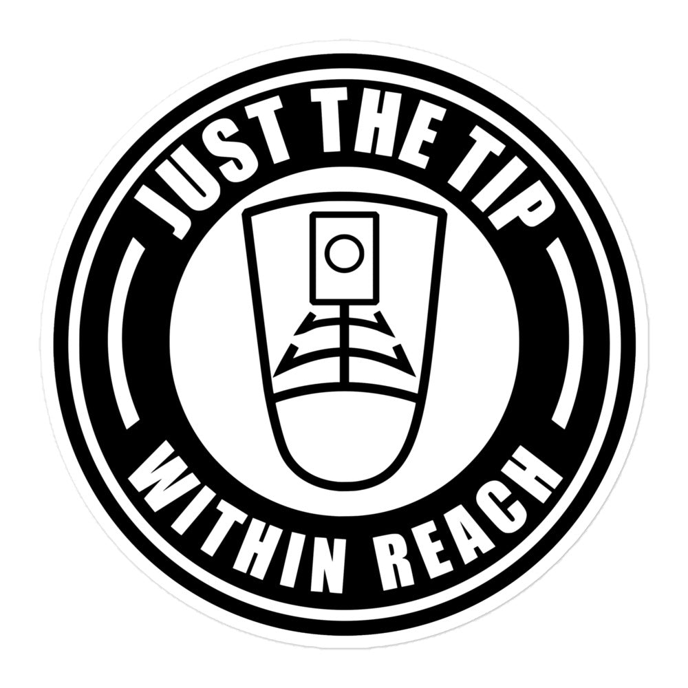 Bubble-free stickers "Just the Tip/Within Reach" Sticker UARRSI logo
