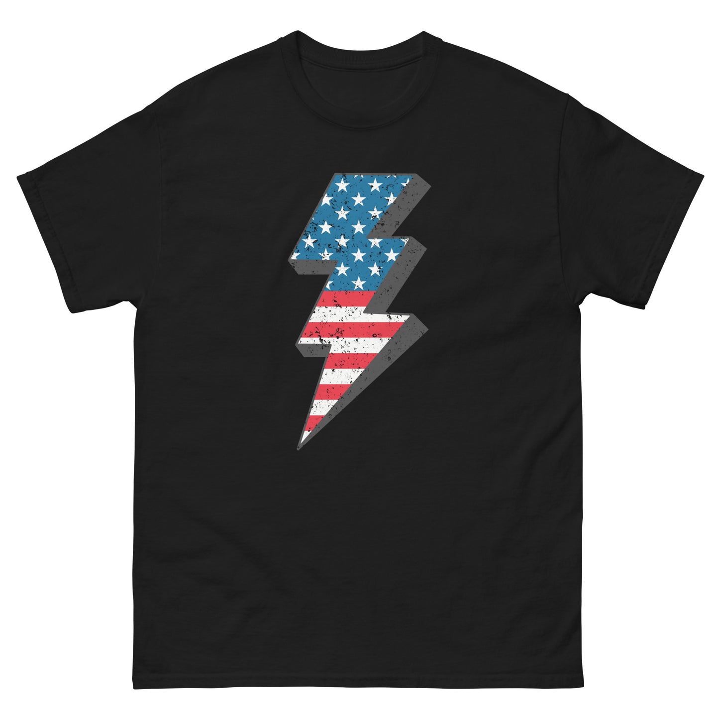 Men's classic tee 4th of July. America's Bolt