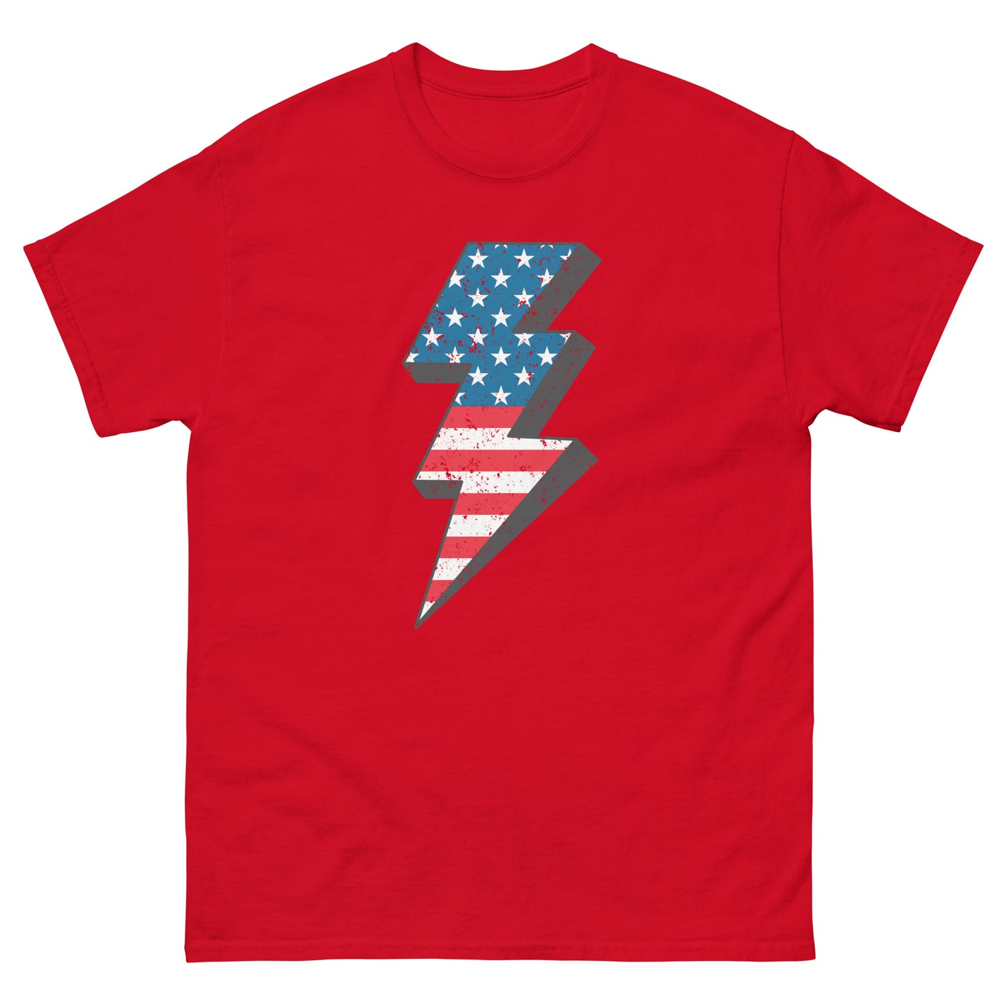 Men's classic tee 4th of July. America's Bolt