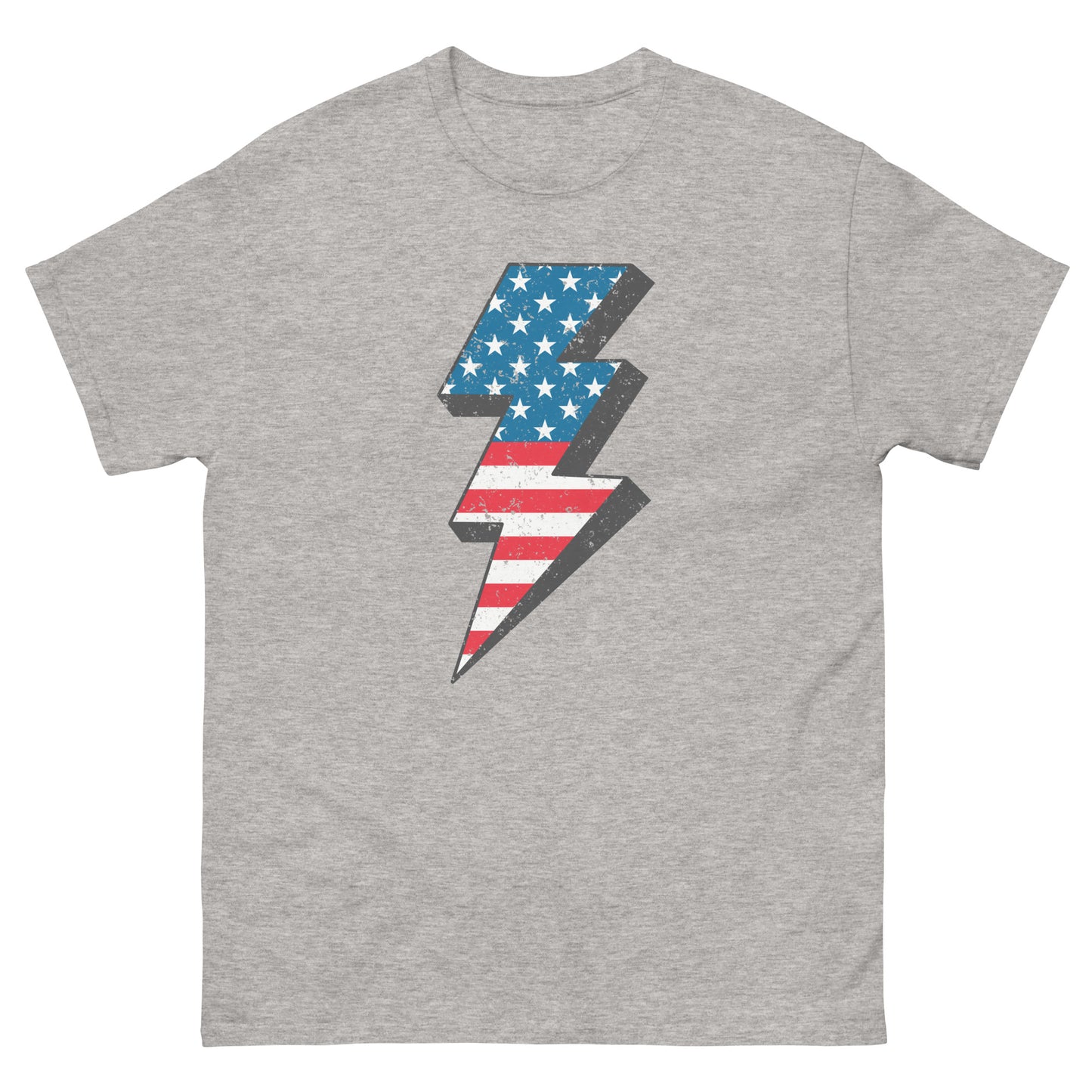 Men's classic tee 4th of July. America's Bolt