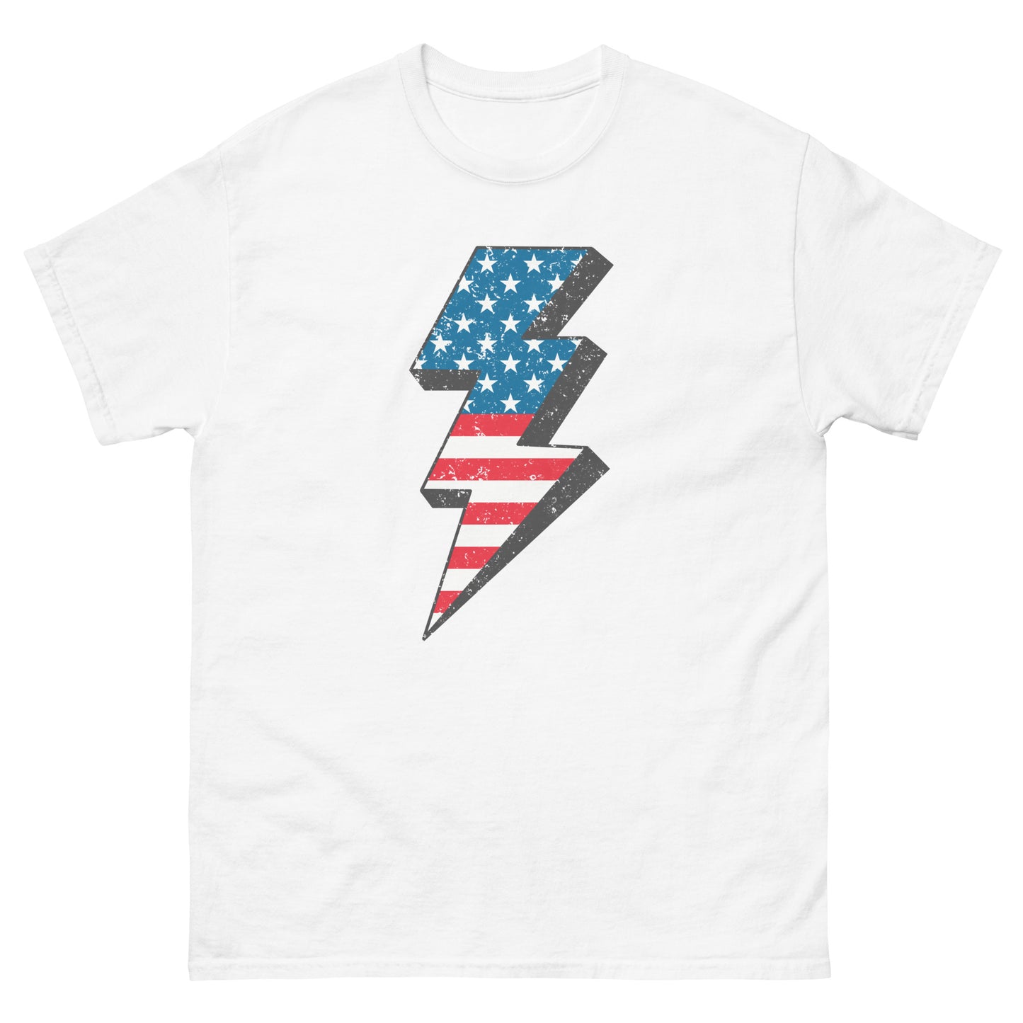 Men's classic tee 4th of July. America's Bolt
