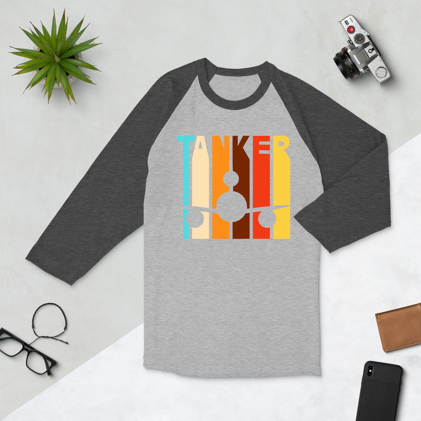 TANKER KC-10 3/4 sleeve raglan shirt