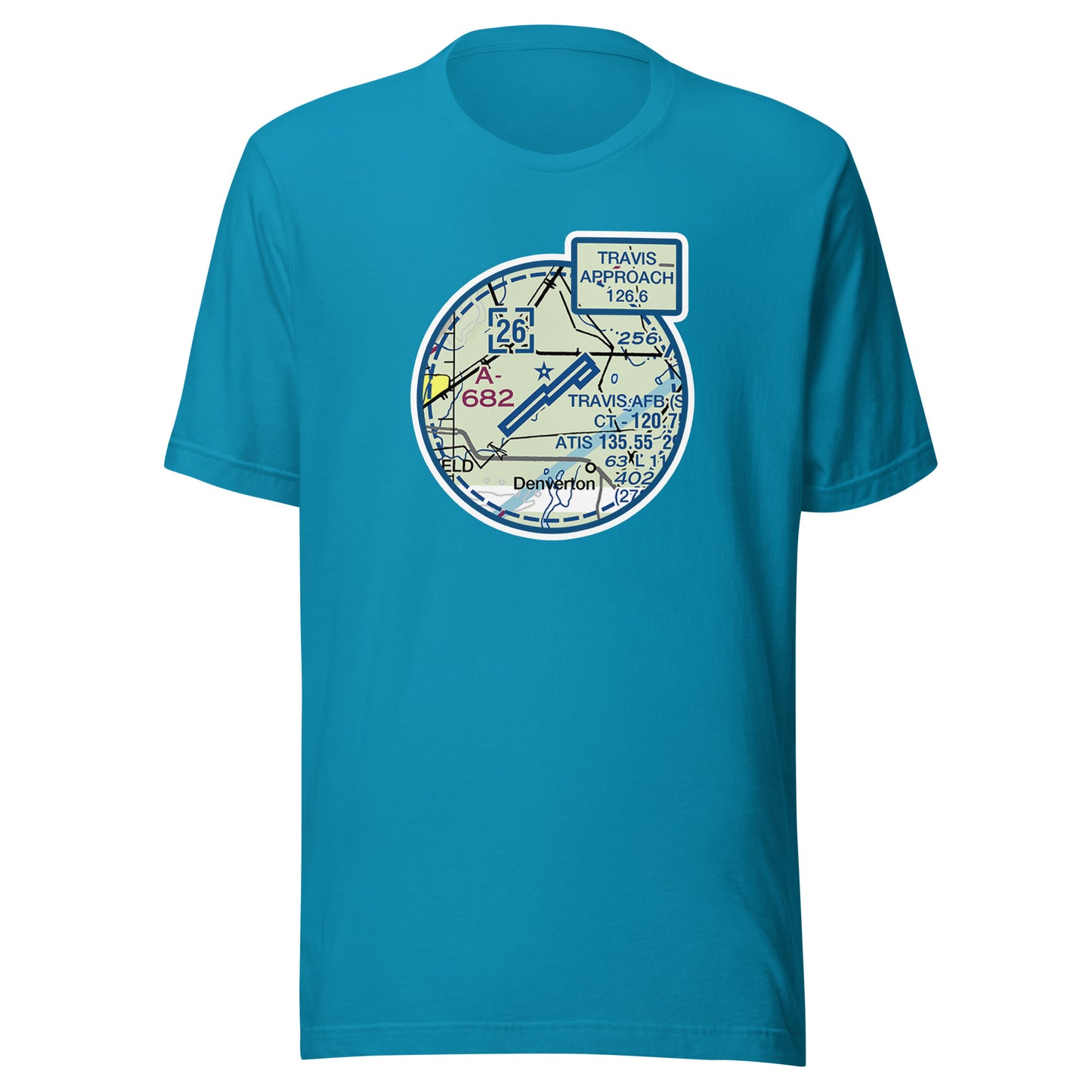 KSUU NAV MAP Travis AFB T-Shirt