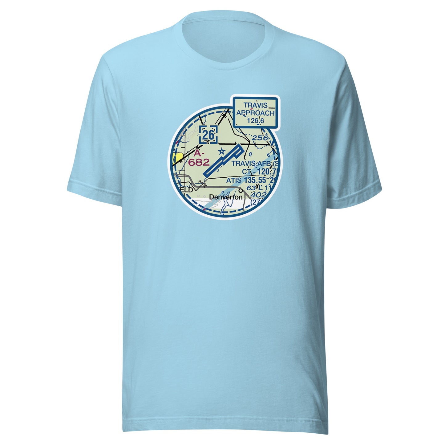 KSUU NAV MAP Travis AFB T-Shirt