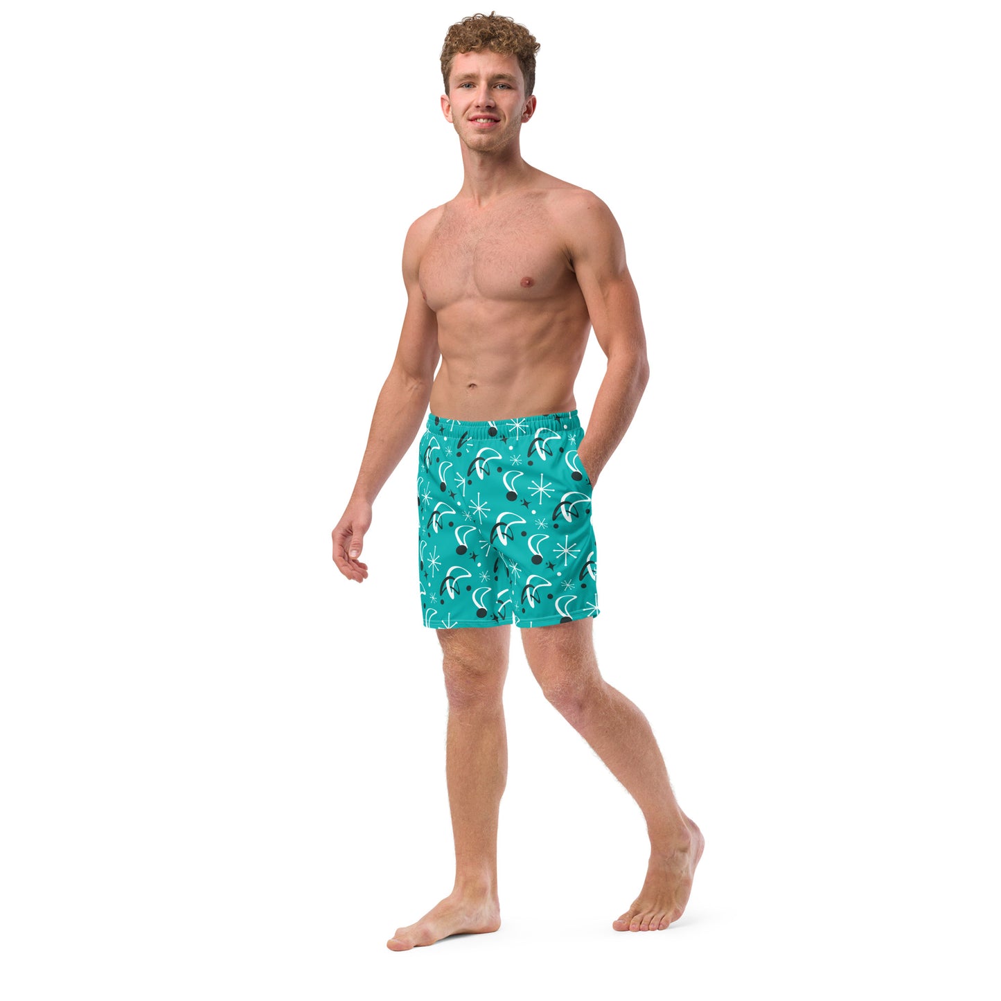 Retro Atomic Age Men's swim trunks