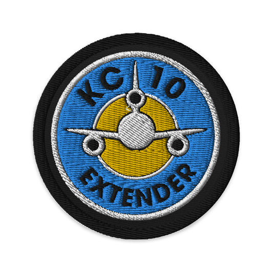 Embroidered patches: "KC-10 Extender"/Blue & Yellow