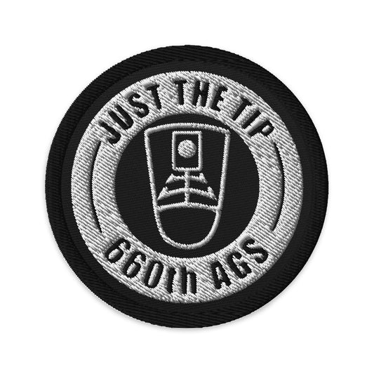 Embroidered patches 660 AGS "JUST THE TIP" UARRSI Logo