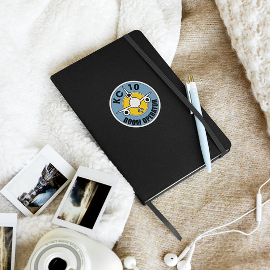 "Boom Operator" KC-10 Classic Logo Hardcover bound notebook