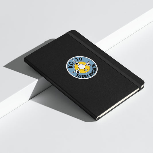 "Flight Engineer" KC-10 Classic Logo Hardcover bound notebook