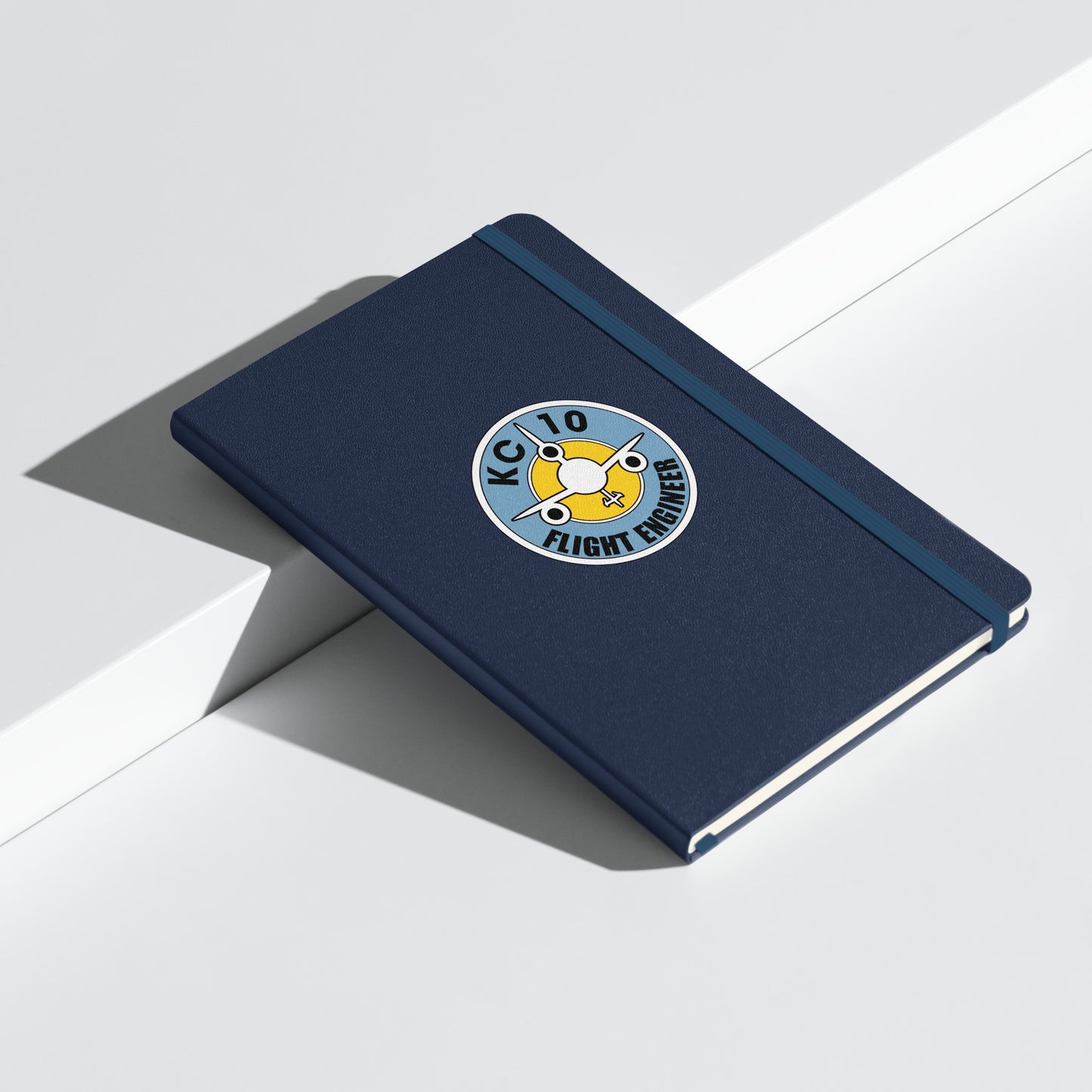 "Flight Engineer" KC-10 Classic Logo Hardcover bound notebook