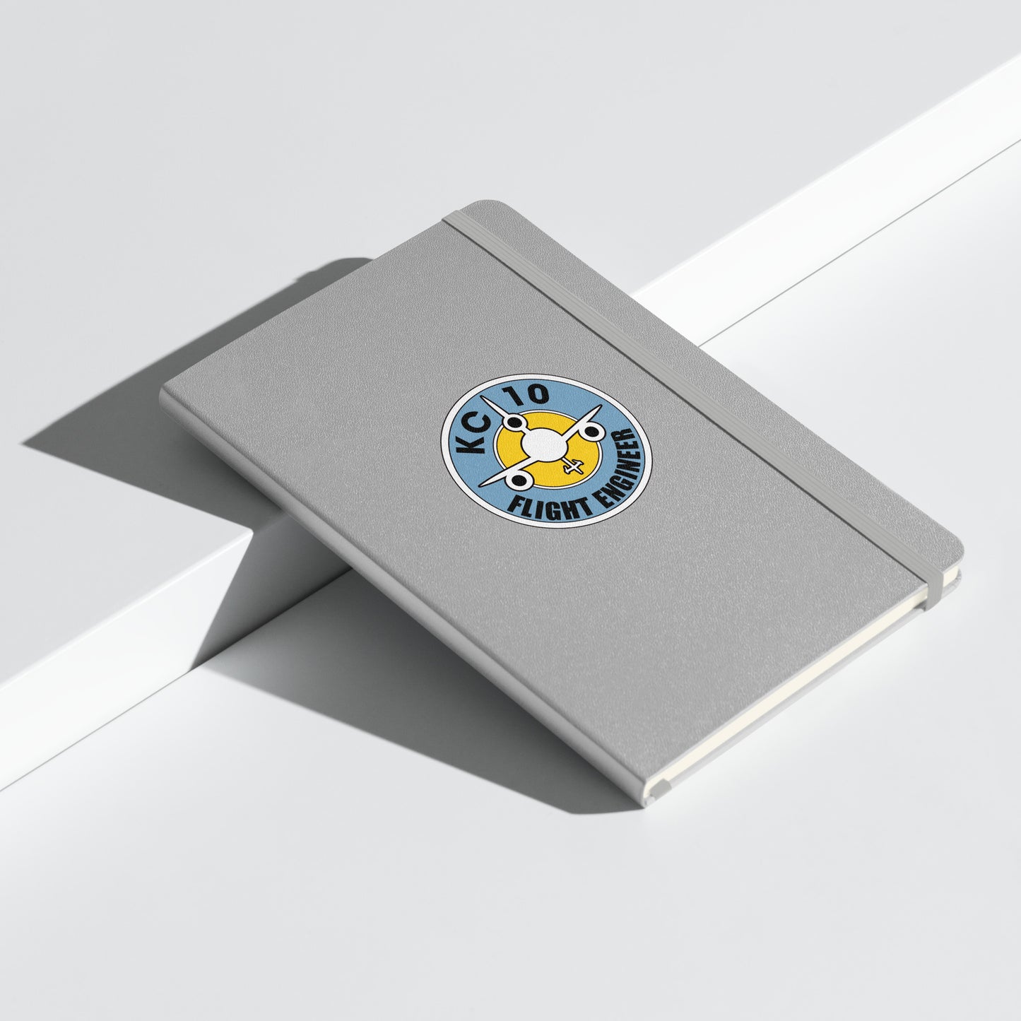 "Flight Engineer" KC-10 Classic Logo Hardcover bound notebook