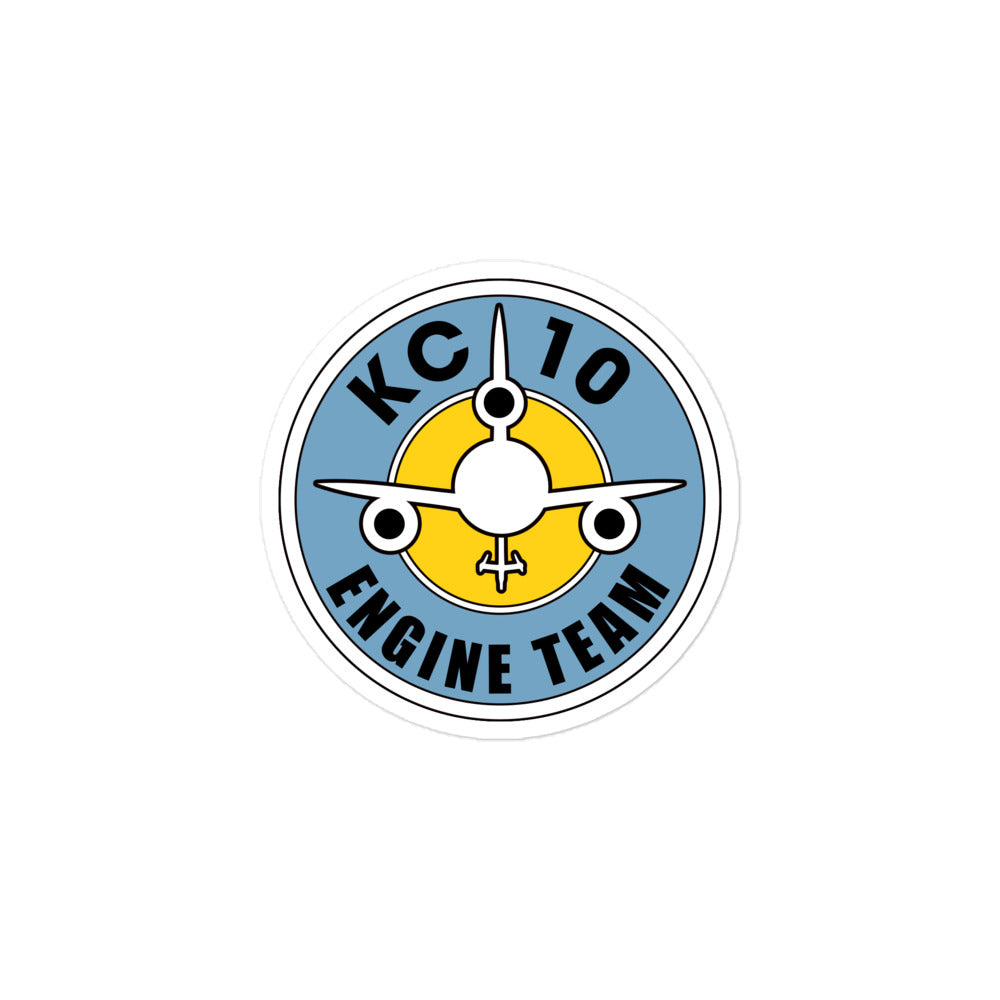 KC-10 "Engine Team" Boom Down Logo Bubble-free stickers