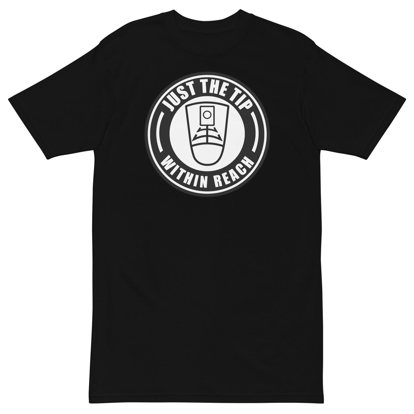 "Just The Tip/Within Reach" UARRSI Logo -Men’s premium heavyweight tee