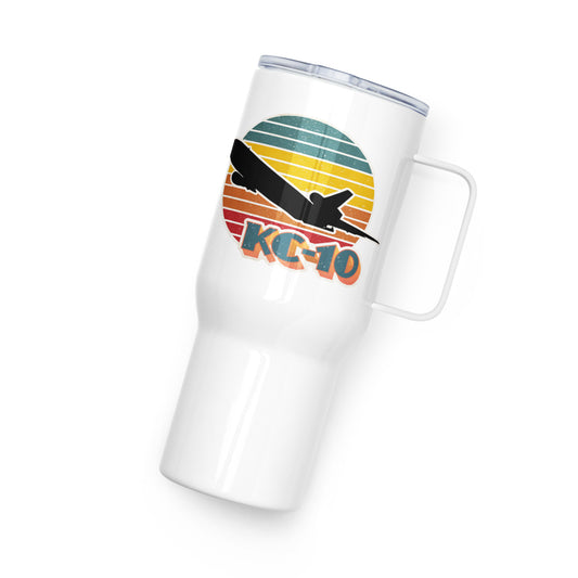 "KC-10" Retro/Vintage Vibe Travel mug w/ handle