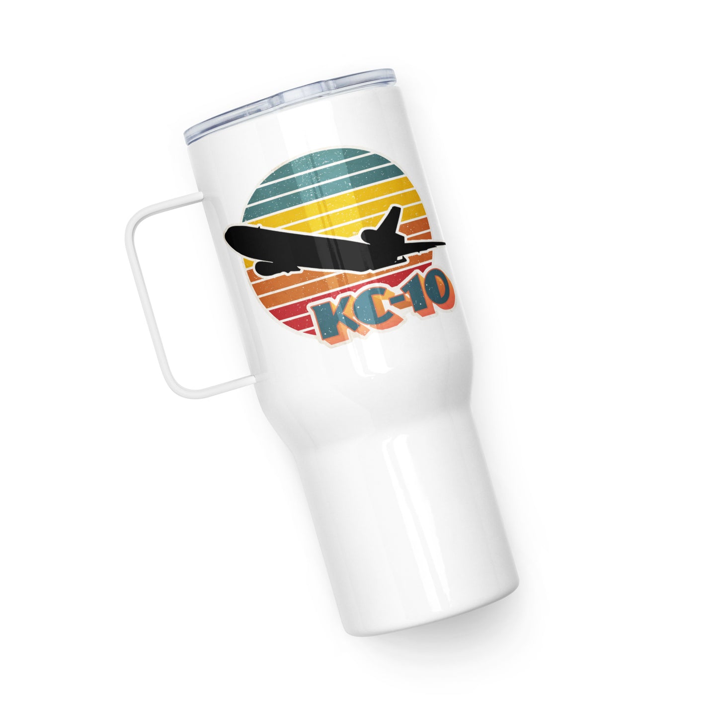 "KC-10" Retro/Vintage Vibe Travel mug w/ handle