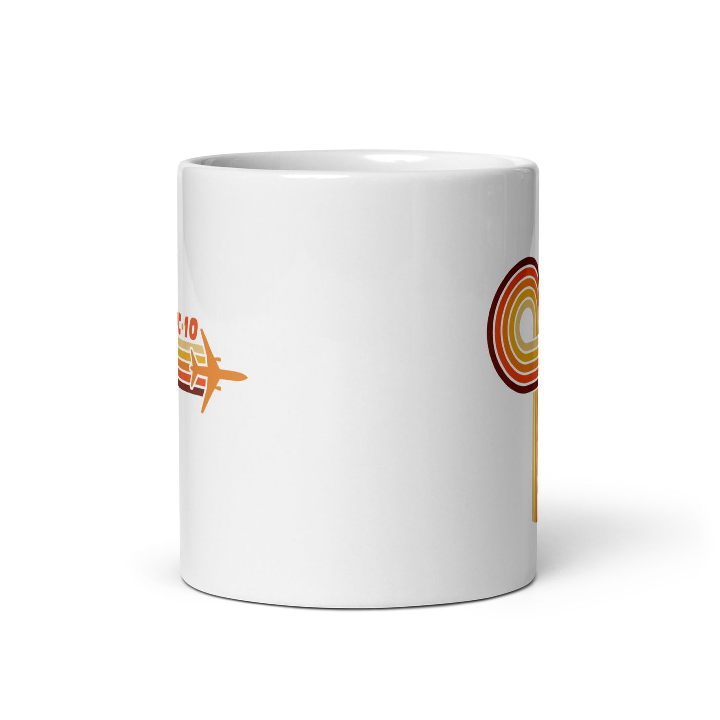 Retro Loop KC-10 White glossy mug