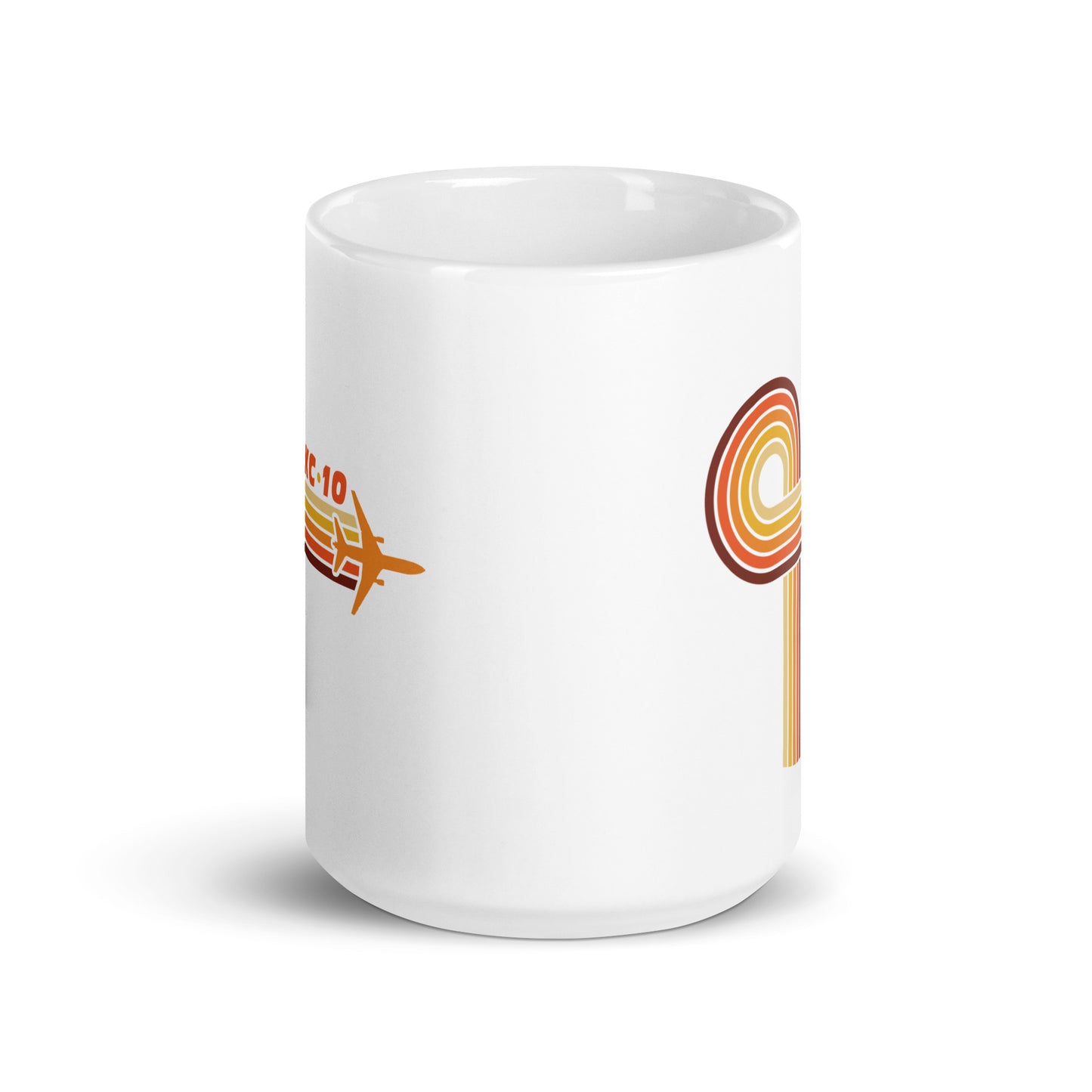 Retro Loop KC-10 White glossy mug