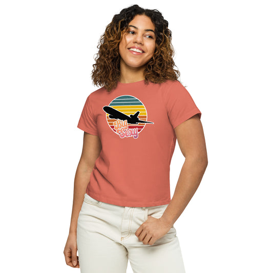 "Big Sexy" KC-10 Retro Logo Women’s high-waisted t-shirt