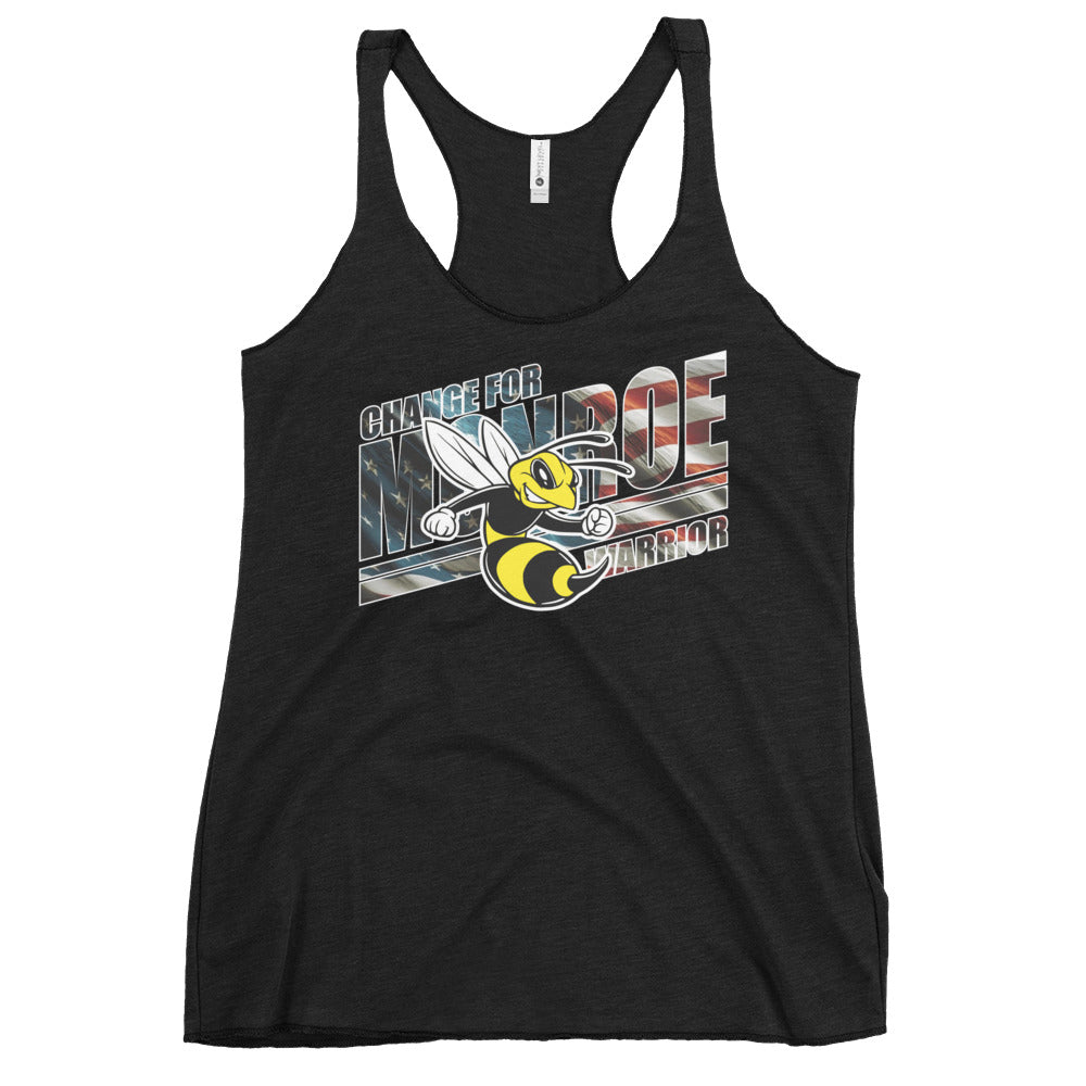 Change For Monroe Warrior Women's Racerback Tank