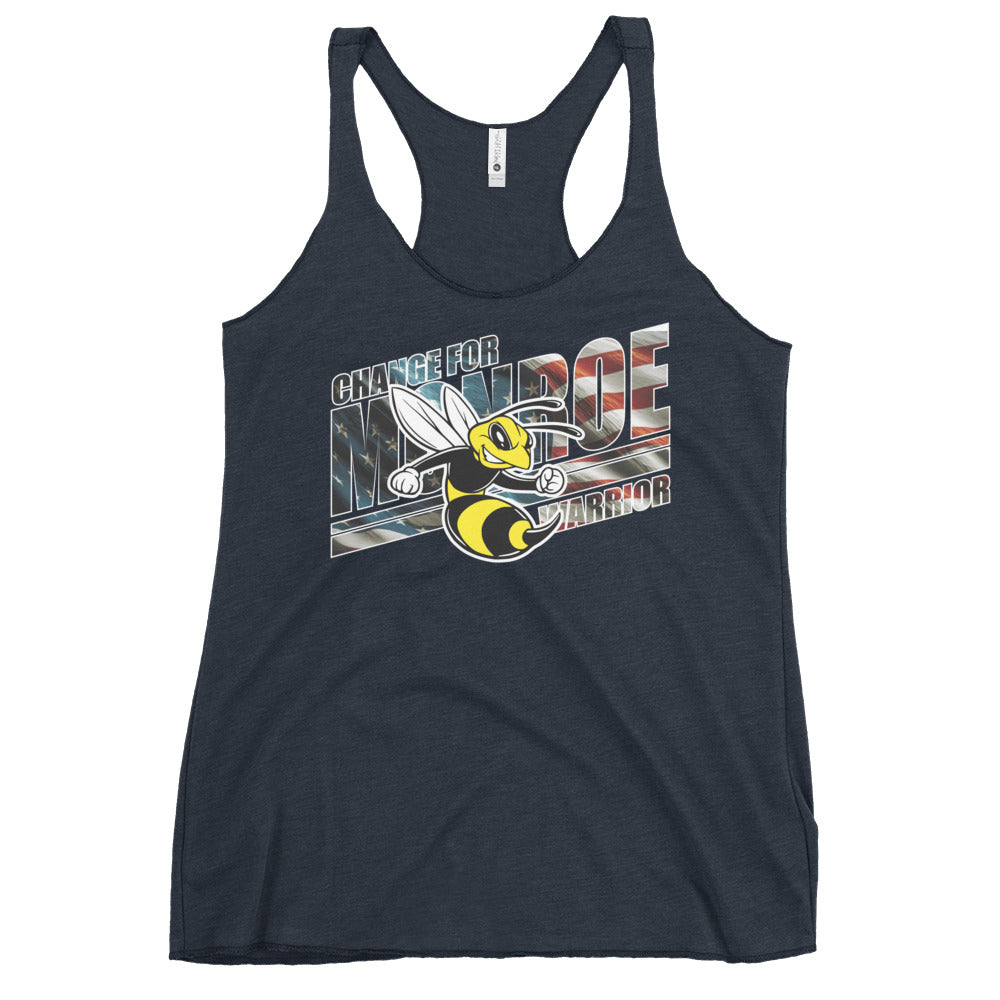 Change For Monroe Warrior Women's Racerback Tank