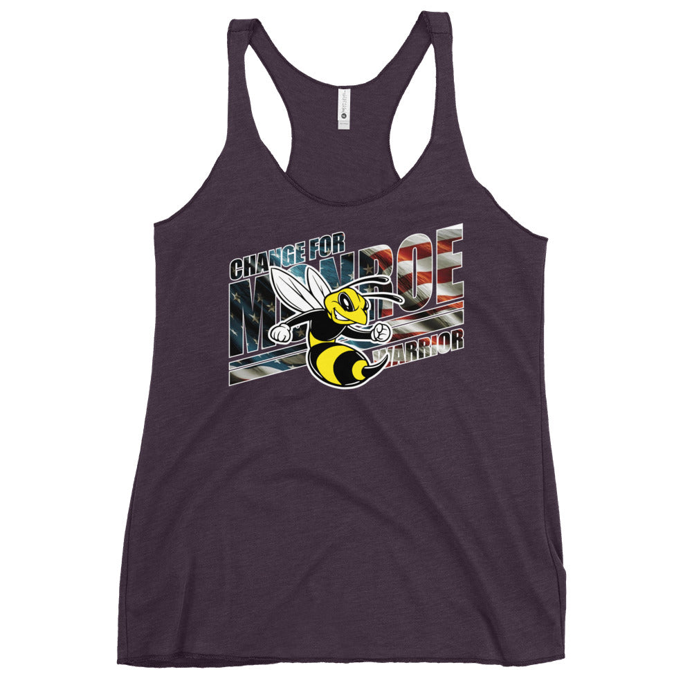 Change For Monroe Warrior Women's Racerback Tank