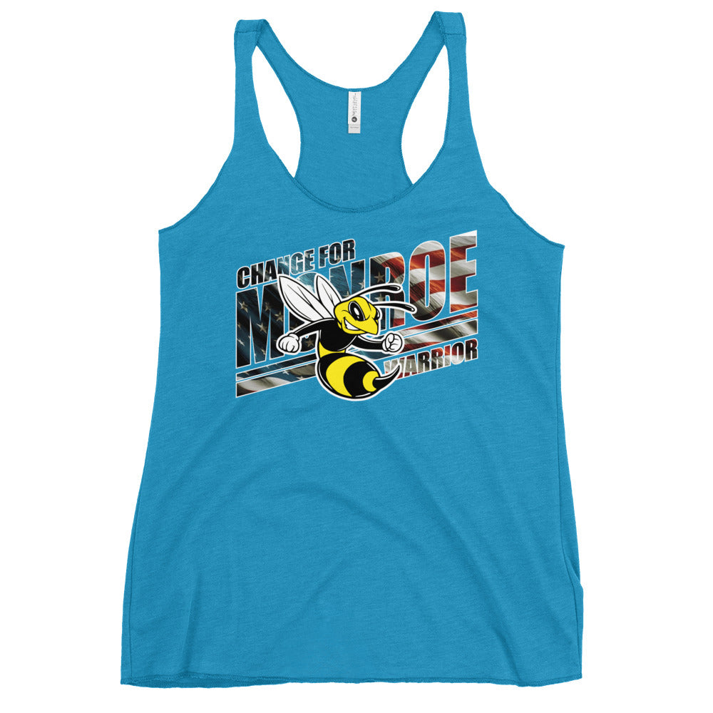 Change For Monroe Warrior Women's Racerback Tank