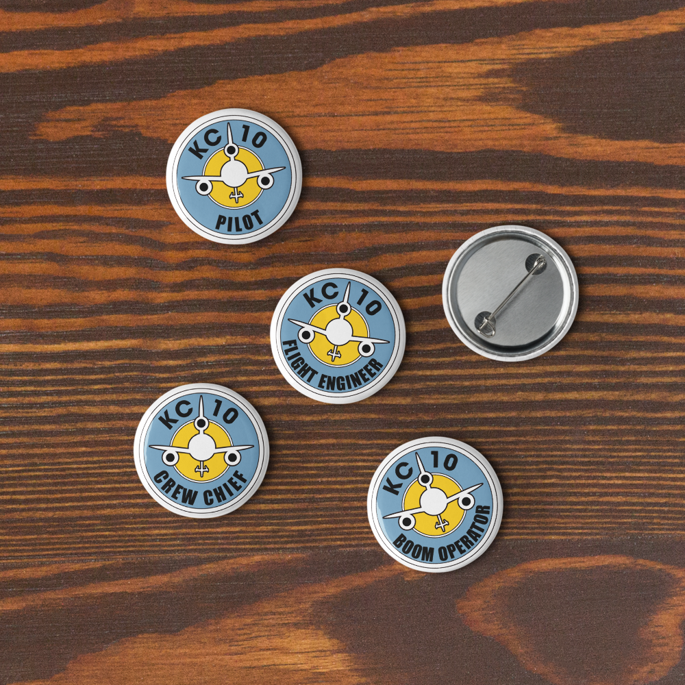 Set of pin buttons